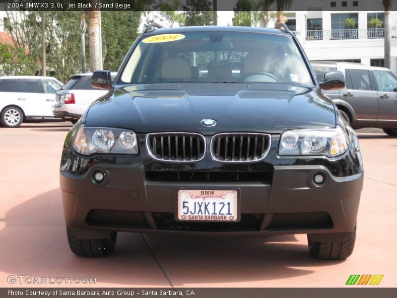 Jet Black / Sand Beige 2004 BMW X3 3.0i