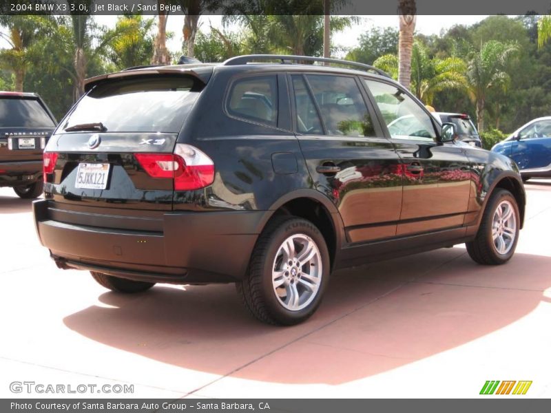 Jet Black / Sand Beige 2004 BMW X3 3.0i