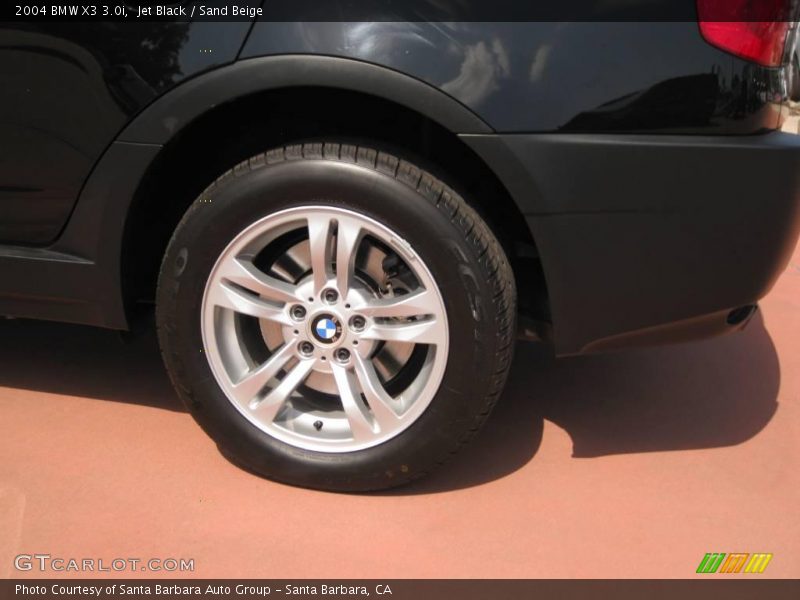Jet Black / Sand Beige 2004 BMW X3 3.0i