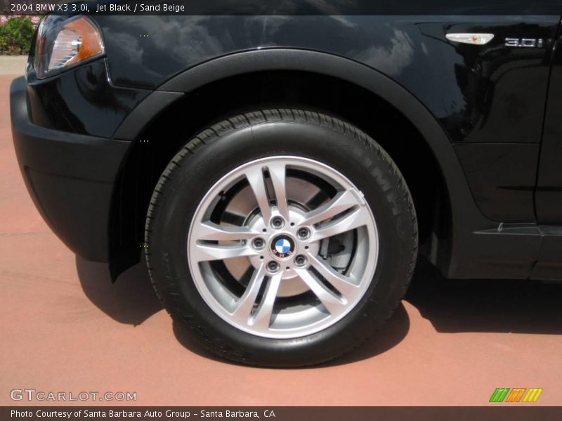 Jet Black / Sand Beige 2004 BMW X3 3.0i