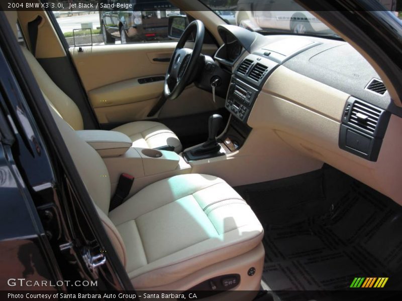 Jet Black / Sand Beige 2004 BMW X3 3.0i