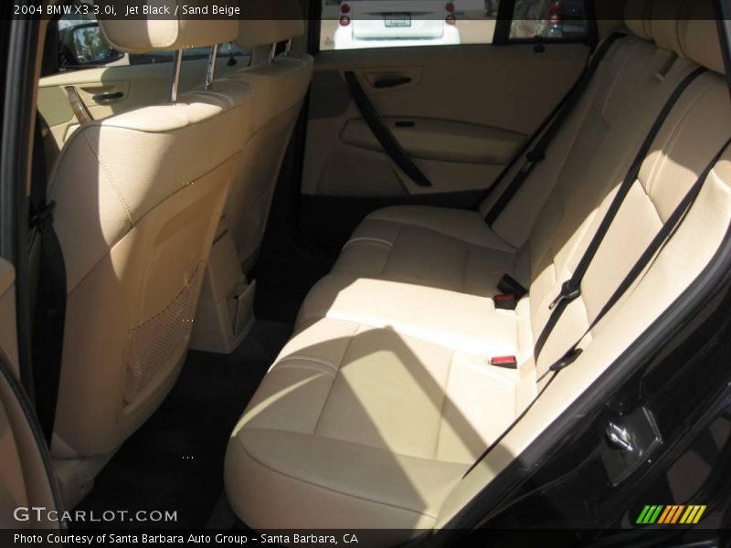 Jet Black / Sand Beige 2004 BMW X3 3.0i