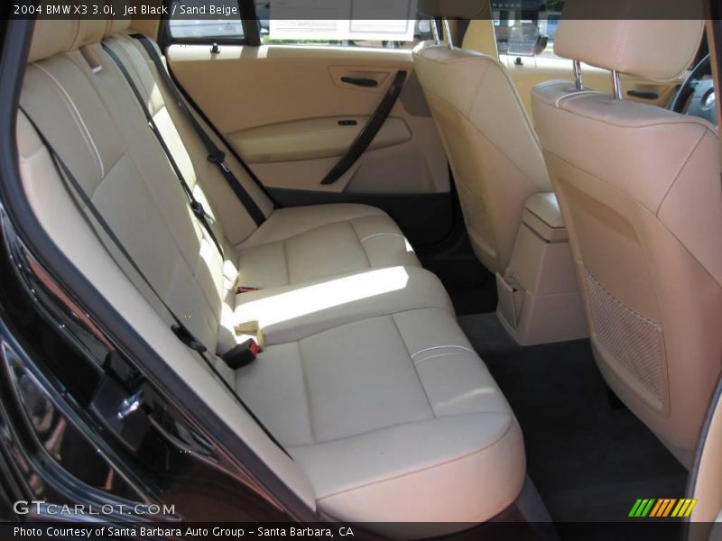 Jet Black / Sand Beige 2004 BMW X3 3.0i