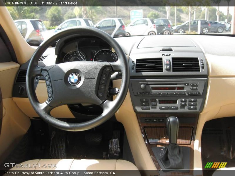 Jet Black / Sand Beige 2004 BMW X3 3.0i