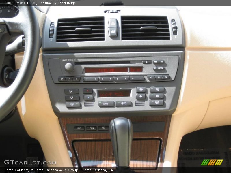 Jet Black / Sand Beige 2004 BMW X3 3.0i