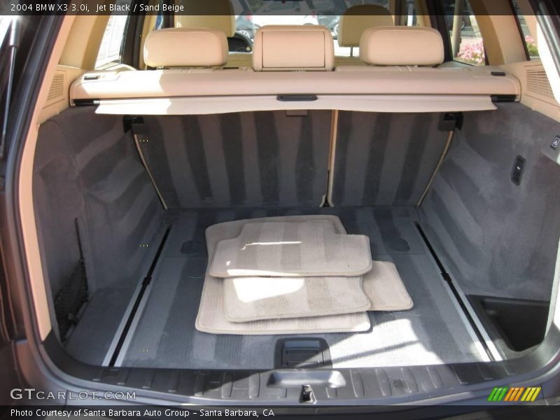 Jet Black / Sand Beige 2004 BMW X3 3.0i