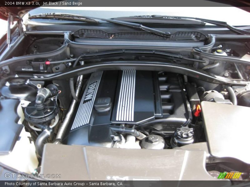 Jet Black / Sand Beige 2004 BMW X3 3.0i