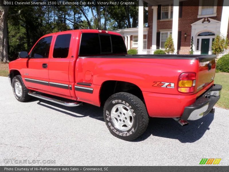 Victory Red / Graphite 2001 Chevrolet Silverado 1500 LT Extended Cab 4x4
