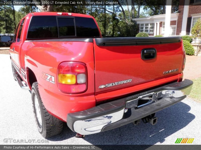 Victory Red / Graphite 2001 Chevrolet Silverado 1500 LT Extended Cab 4x4