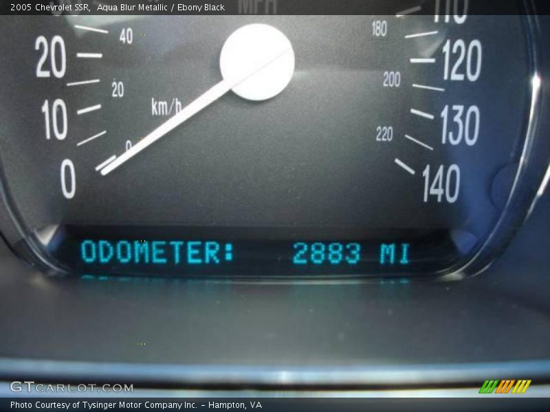 Aqua Blur Metallic / Ebony Black 2005 Chevrolet SSR