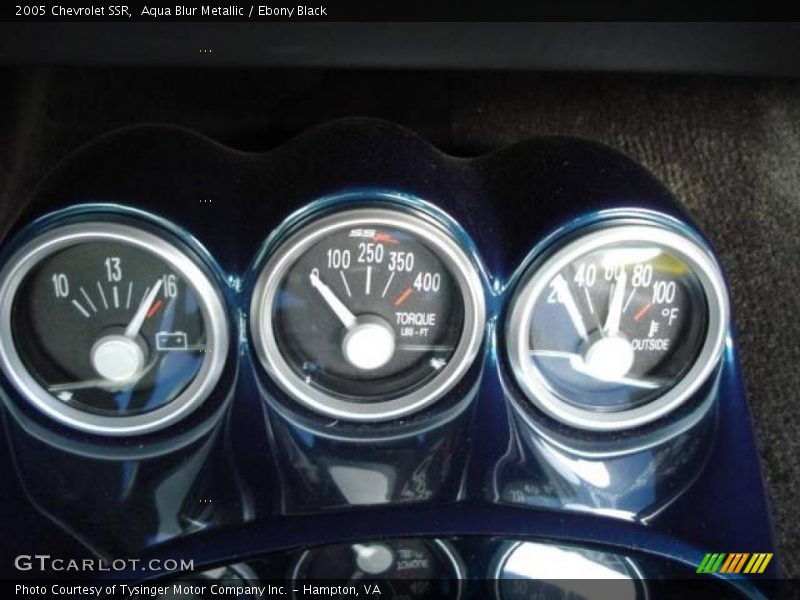 Aqua Blur Metallic / Ebony Black 2005 Chevrolet SSR