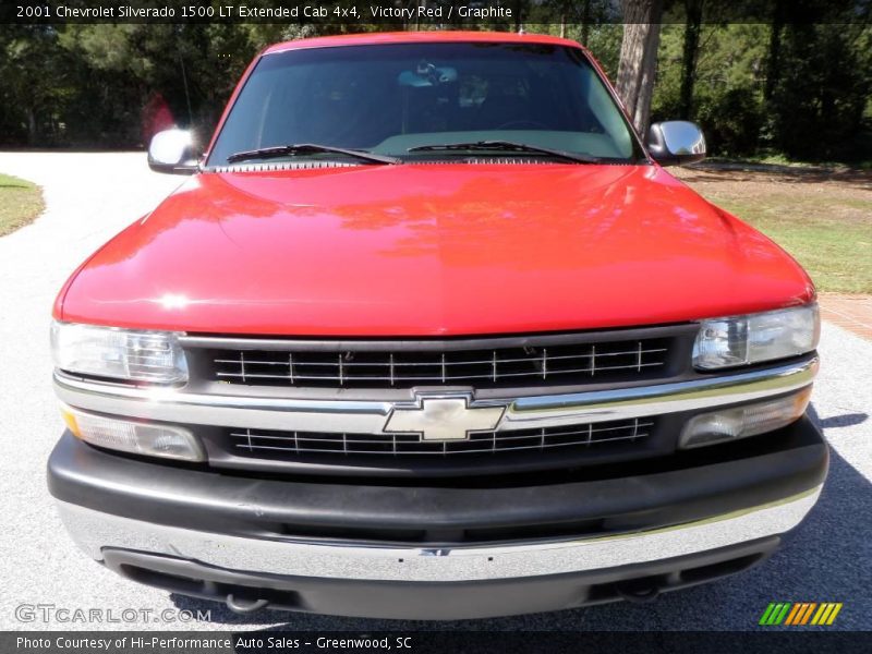 Victory Red / Graphite 2001 Chevrolet Silverado 1500 LT Extended Cab 4x4