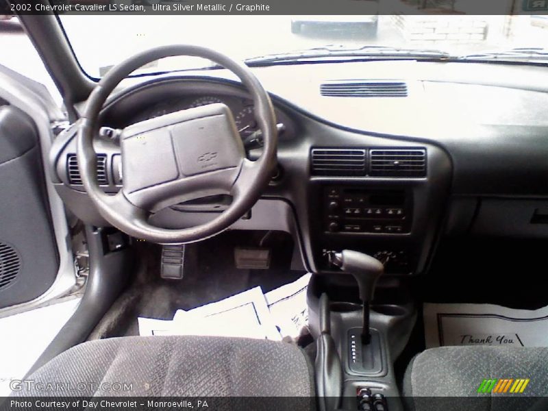Ultra Silver Metallic / Graphite 2002 Chevrolet Cavalier LS Sedan