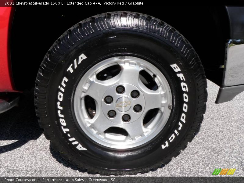 Victory Red / Graphite 2001 Chevrolet Silverado 1500 LT Extended Cab 4x4