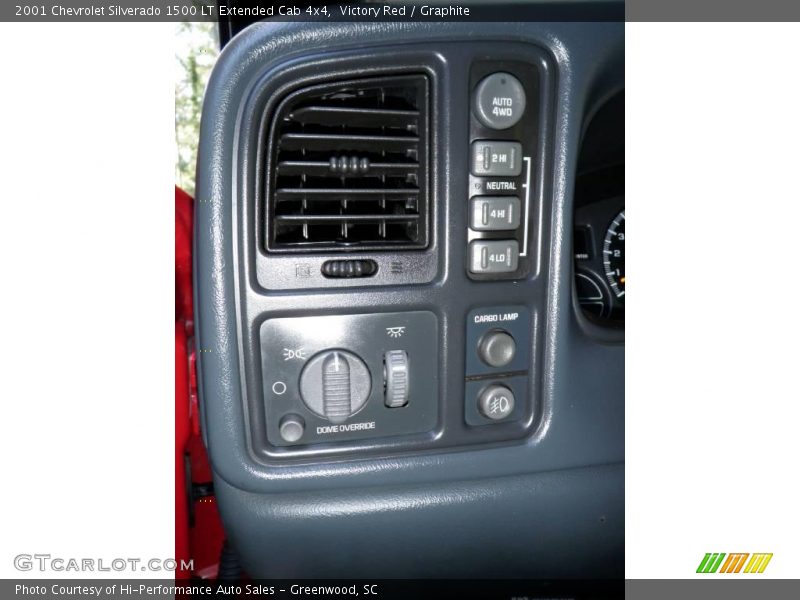 Victory Red / Graphite 2001 Chevrolet Silverado 1500 LT Extended Cab 4x4