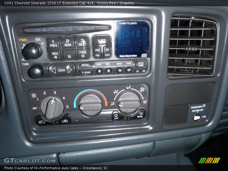 Victory Red / Graphite 2001 Chevrolet Silverado 1500 LT Extended Cab 4x4