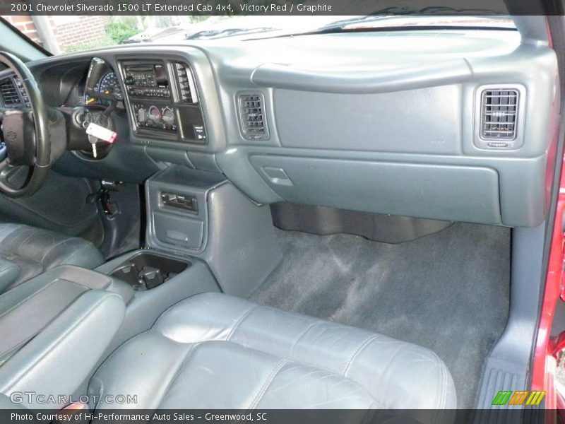 Victory Red / Graphite 2001 Chevrolet Silverado 1500 LT Extended Cab 4x4