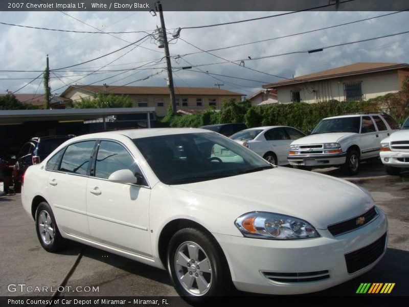 White / Ebony Black 2007 Chevrolet Impala LT