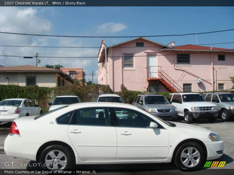 White / Ebony Black 2007 Chevrolet Impala LT