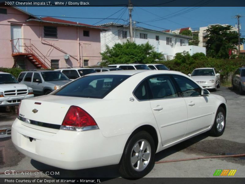 White / Ebony Black 2007 Chevrolet Impala LT