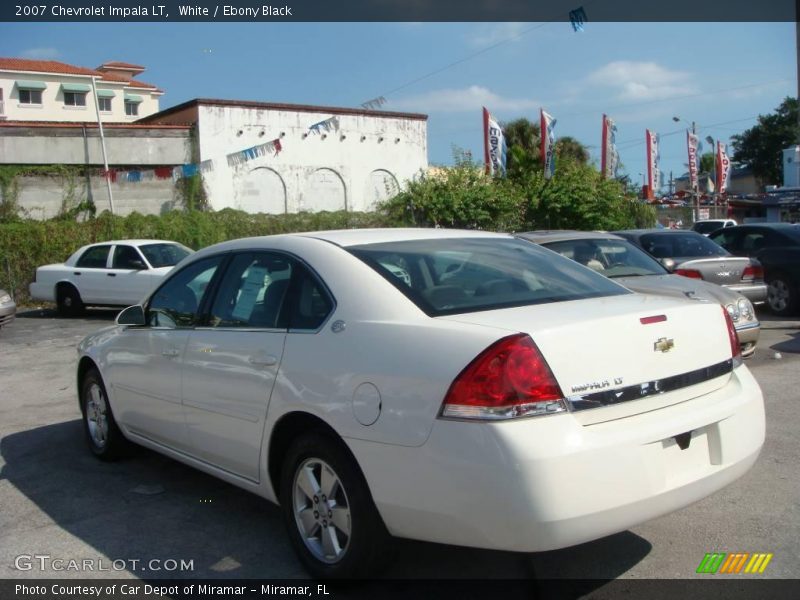 White / Ebony Black 2007 Chevrolet Impala LT