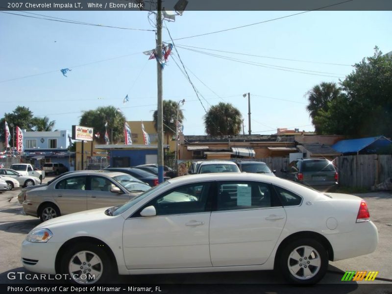 White / Ebony Black 2007 Chevrolet Impala LT