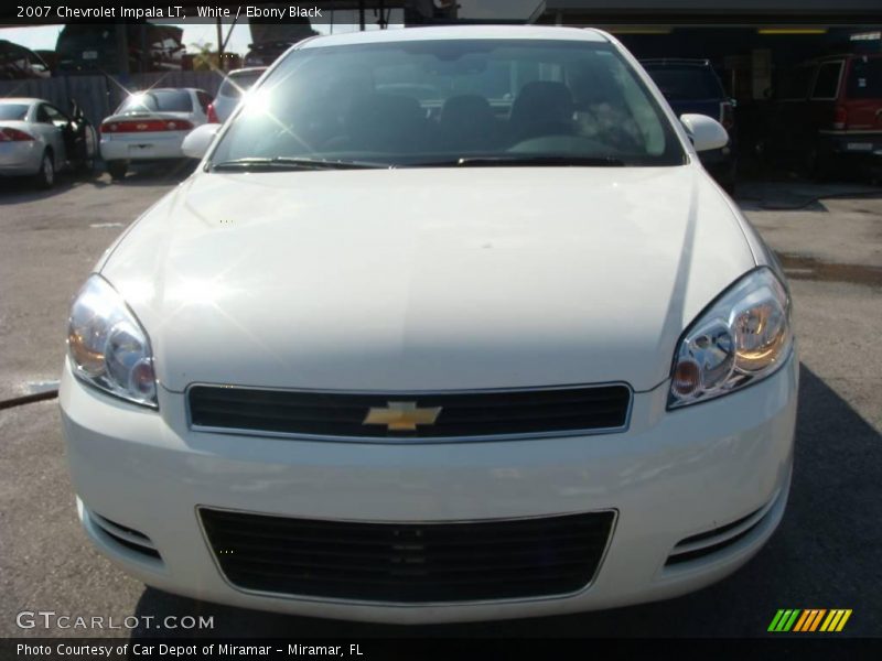 White / Ebony Black 2007 Chevrolet Impala LT