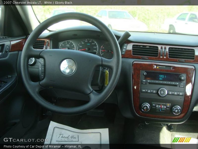 White / Ebony Black 2007 Chevrolet Impala LT