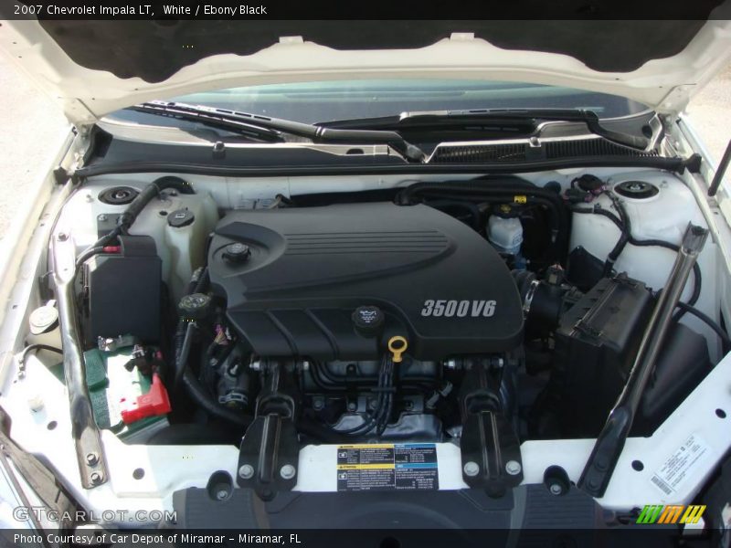 White / Ebony Black 2007 Chevrolet Impala LT