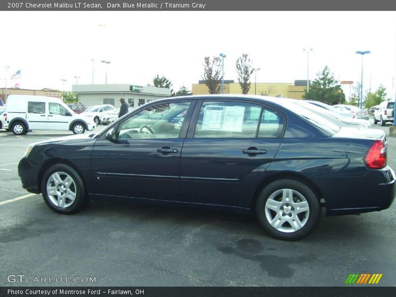 Dark Blue Metallic / Titanium Gray 2007 Chevrolet Malibu LT Sedan