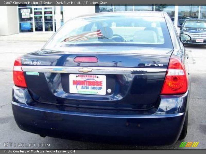 Dark Blue Metallic / Titanium Gray 2007 Chevrolet Malibu LT Sedan