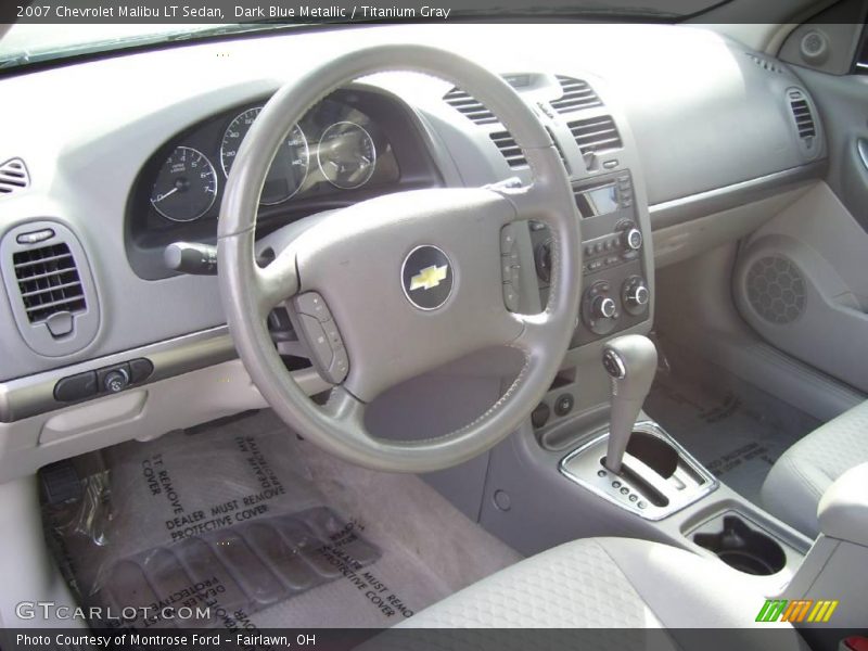 Dark Blue Metallic / Titanium Gray 2007 Chevrolet Malibu LT Sedan
