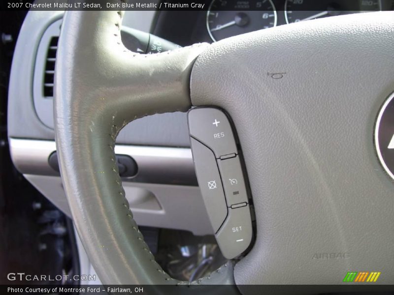 Dark Blue Metallic / Titanium Gray 2007 Chevrolet Malibu LT Sedan