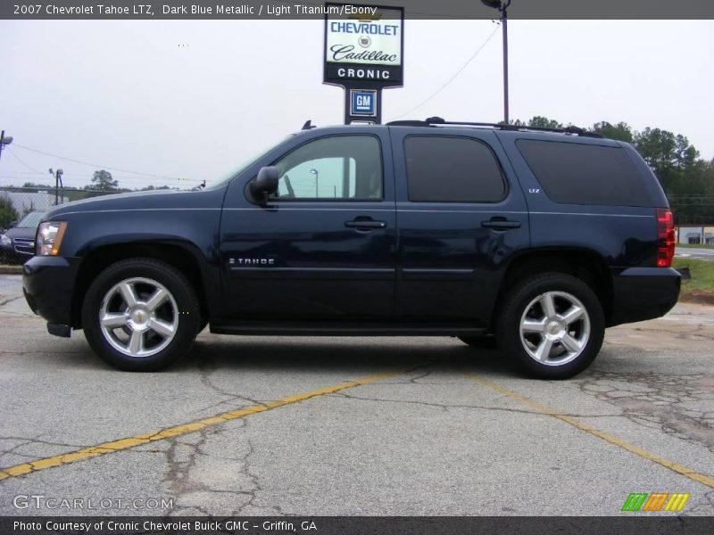Dark Blue Metallic / Light Titanium/Ebony 2007 Chevrolet Tahoe LTZ