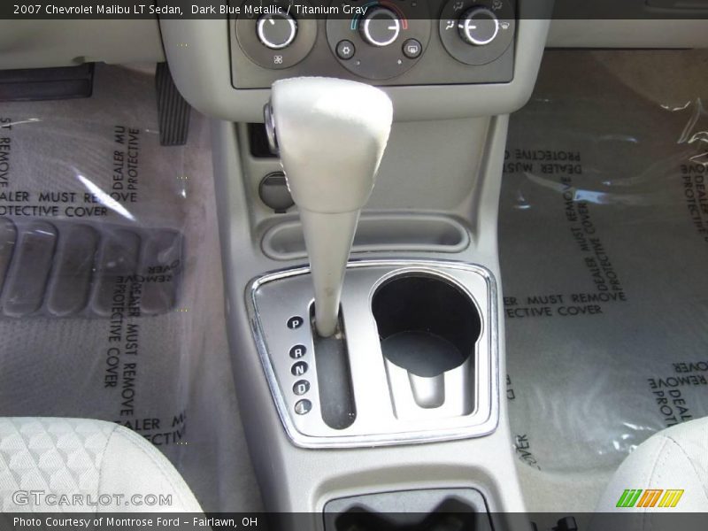 Dark Blue Metallic / Titanium Gray 2007 Chevrolet Malibu LT Sedan