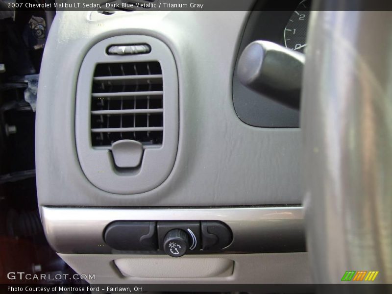 Dark Blue Metallic / Titanium Gray 2007 Chevrolet Malibu LT Sedan