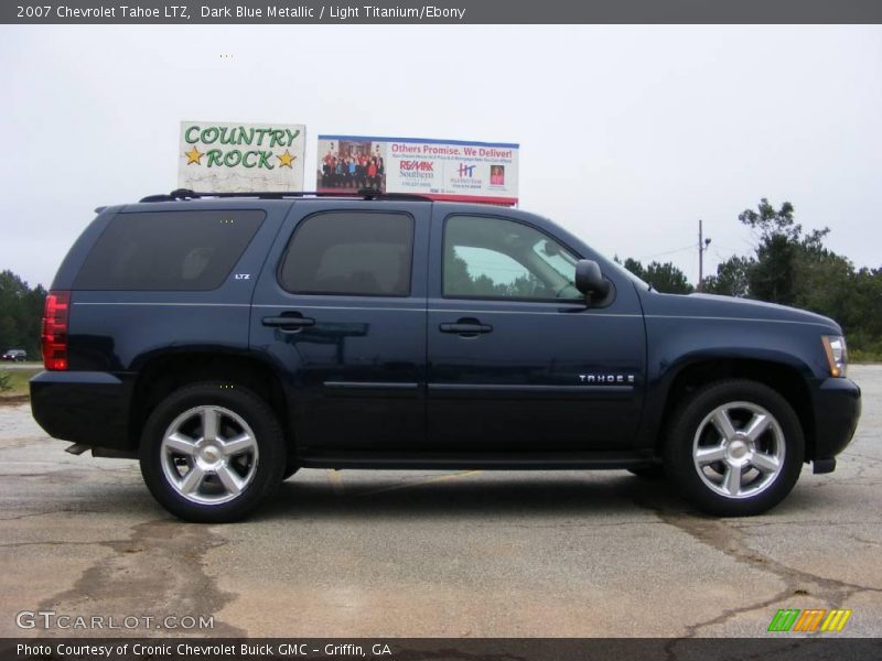 Dark Blue Metallic / Light Titanium/Ebony 2007 Chevrolet Tahoe LTZ