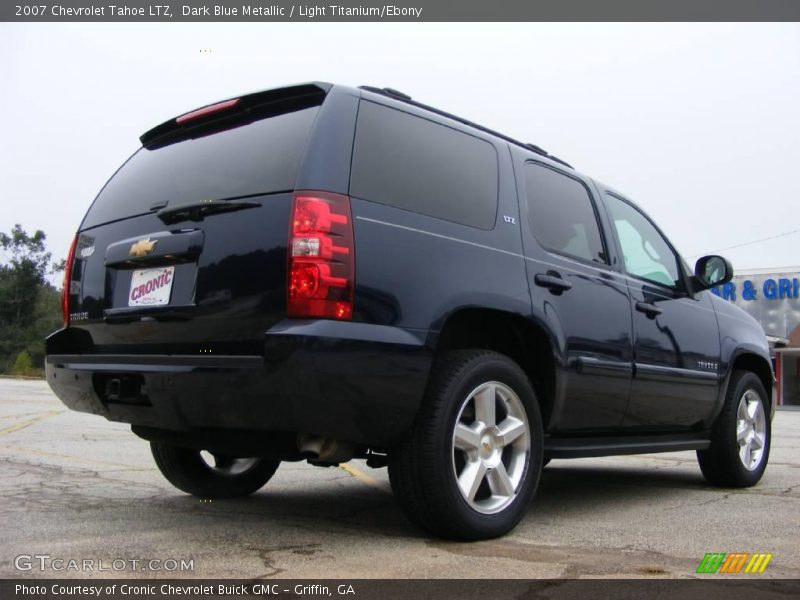 Dark Blue Metallic / Light Titanium/Ebony 2007 Chevrolet Tahoe LTZ