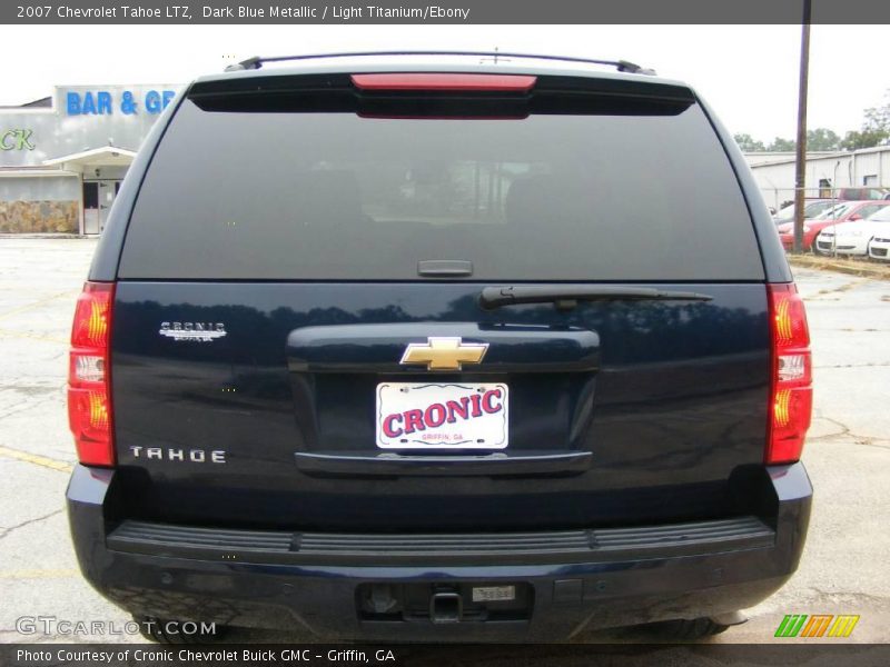 Dark Blue Metallic / Light Titanium/Ebony 2007 Chevrolet Tahoe LTZ
