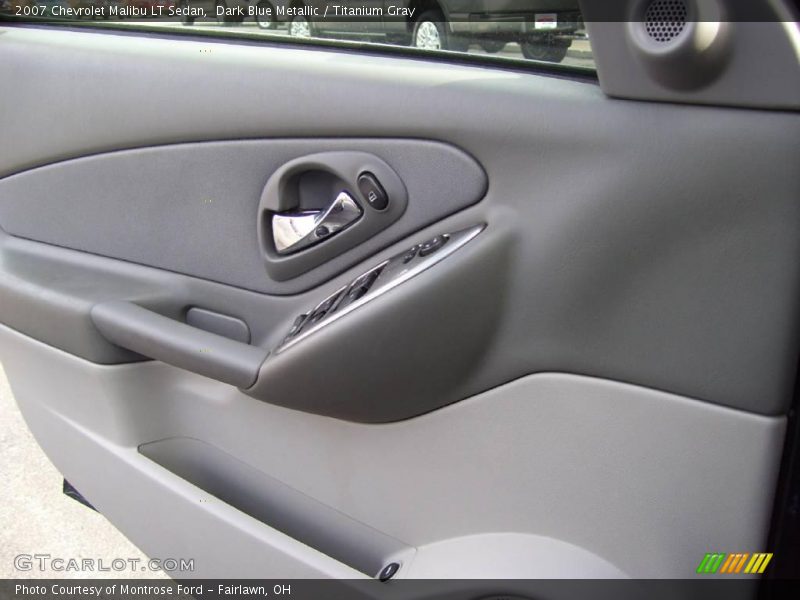Dark Blue Metallic / Titanium Gray 2007 Chevrolet Malibu LT Sedan