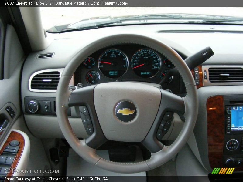 Dark Blue Metallic / Light Titanium/Ebony 2007 Chevrolet Tahoe LTZ