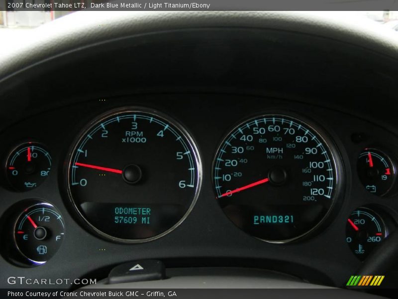 Dark Blue Metallic / Light Titanium/Ebony 2007 Chevrolet Tahoe LTZ
