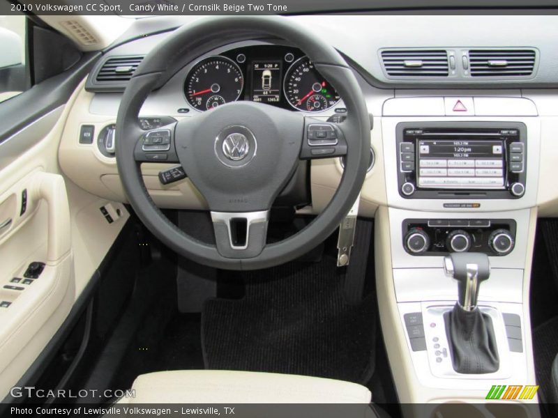 Candy White / Cornsilk Beige Two Tone 2010 Volkswagen CC Sport