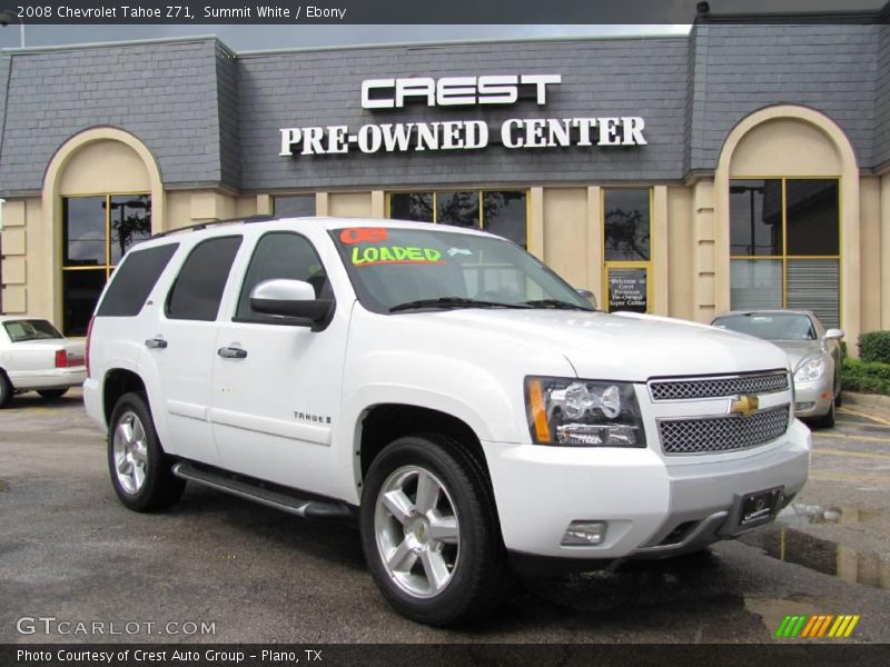 Summit White / Ebony 2008 Chevrolet Tahoe Z71