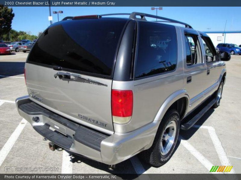 Light Pewter Metallic / Medium Gray 2003 Chevrolet Blazer LS