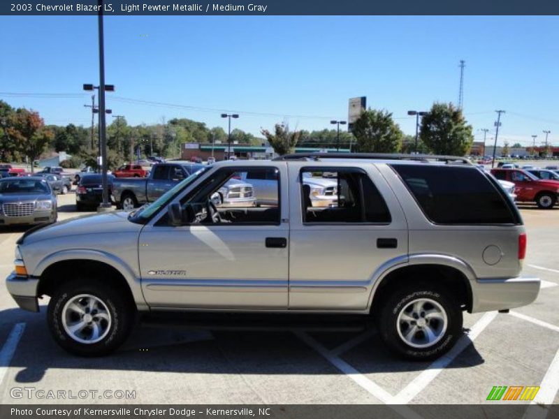Light Pewter Metallic / Medium Gray 2003 Chevrolet Blazer LS