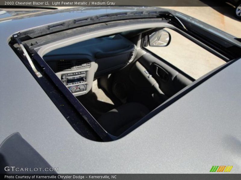 Light Pewter Metallic / Medium Gray 2003 Chevrolet Blazer LS