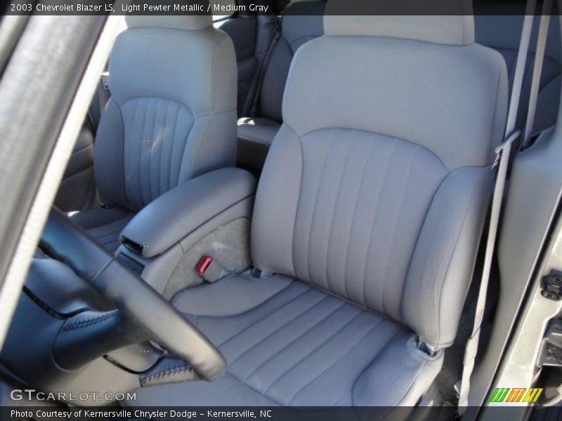 Light Pewter Metallic / Medium Gray 2003 Chevrolet Blazer LS