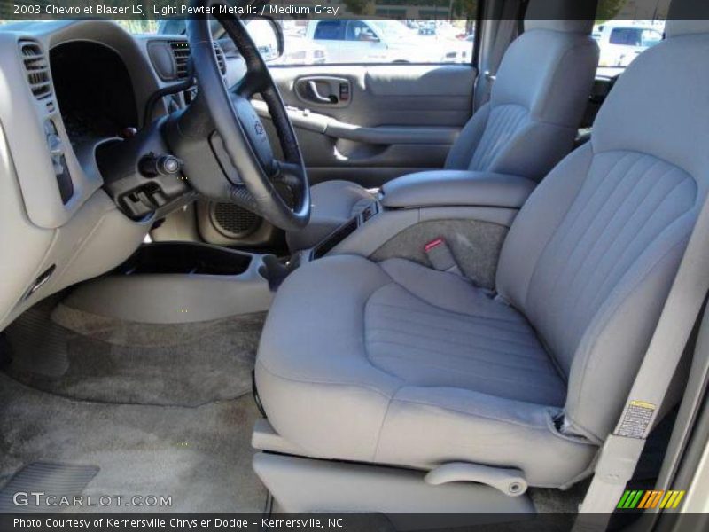 Light Pewter Metallic / Medium Gray 2003 Chevrolet Blazer LS