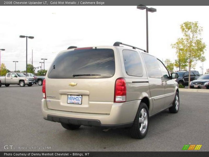 Gold Mist Metallic / Cashmere Beige 2008 Chevrolet Uplander LT